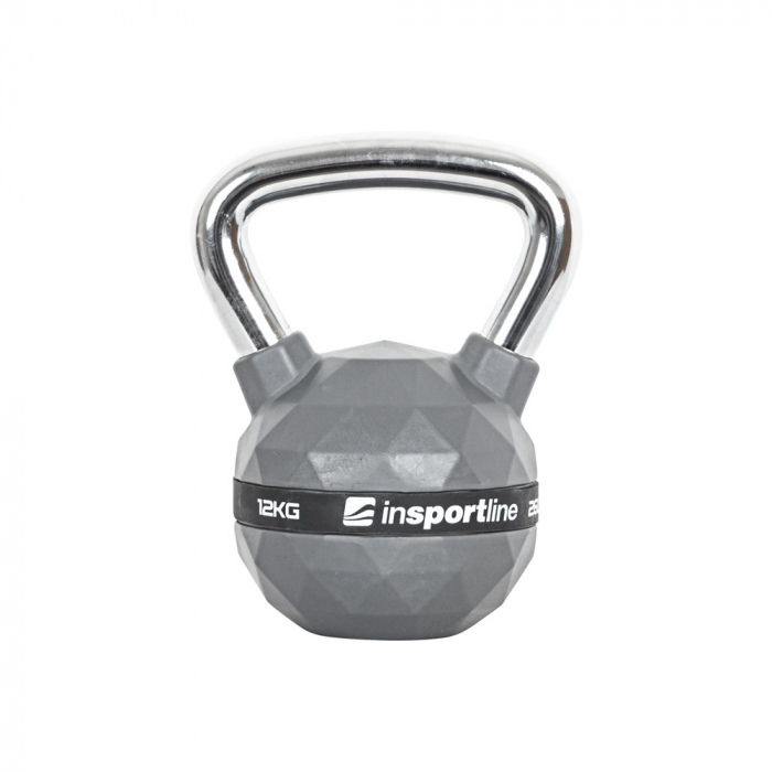 Set Gantere Kettlebell acoperit cauciuc inSPORTline PU 4 – 20 kg [4]