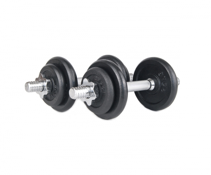 Set gantere reglabile Sportmann diplomat 2x10 kg, negru [3]