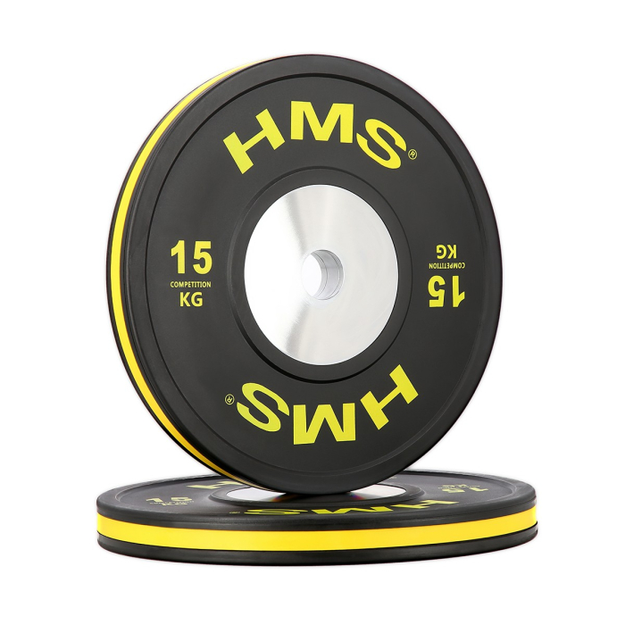 Set Greutati Bumper Plate 10 kg, 15 kg, 20 kg, 25 kg/51 mm HMS BTBR [13]