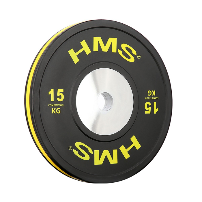 Set Greutati Bumper Plate 10 kg, 15 kg, 20 kg, 25 kg/51 mm HMS BTBR [7]