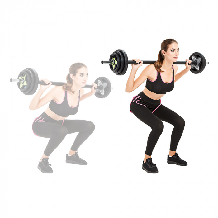 Set Haltera + Greutati inSPORTline Pumpstar 2 - 20kg [3]