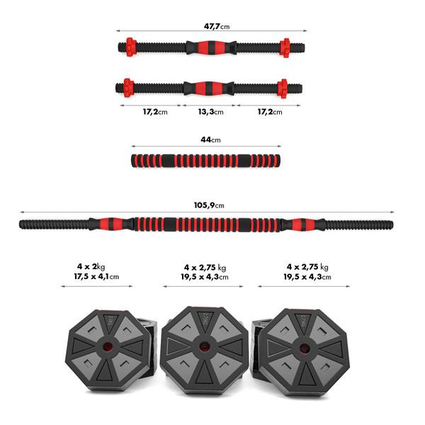 Set Haltera si Gantere HMS SGC30 30 kg [7]