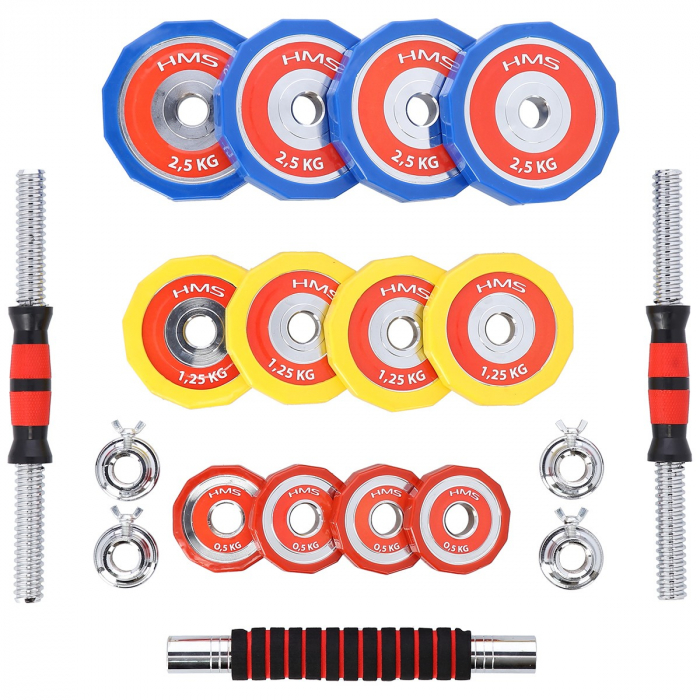 Set Haltera si Gantere HMS SKC20 de 20kg [13]