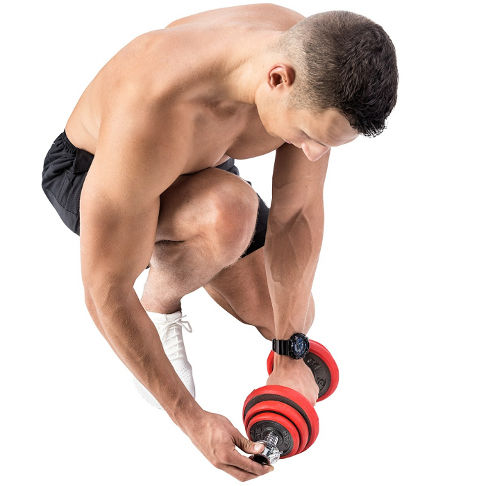 Set Haltera si Gantere Reglabile HMS SGGX20 20 kg [13]