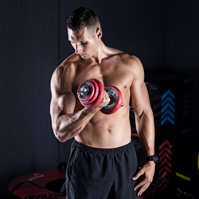 Set Haltera si Gantere Reglabile HMS SGGX20 20 kg [23]