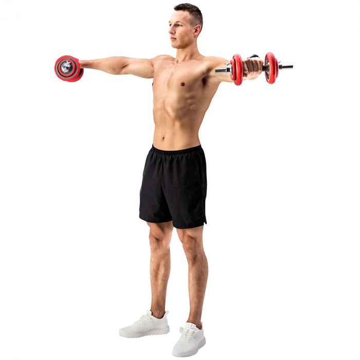 Set Haltera si Gantere Reglabile HMS SGGX20 20 kg [14]