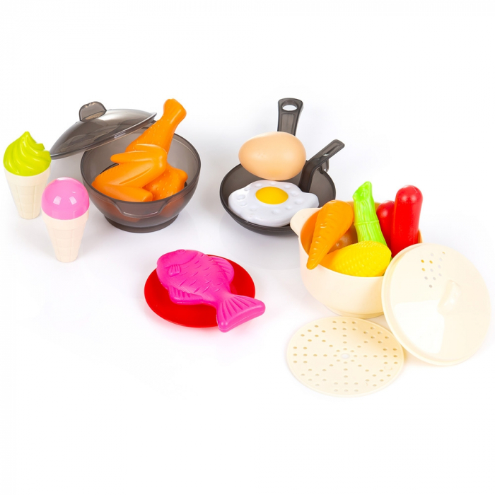 Set jucarie Chipolino Kitchen 84 cm cu sistem de curgere apa, lumini, sunete si 79 accesorii [5]