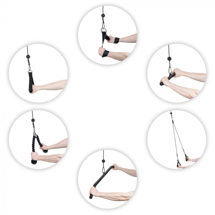 Sistem de scripeti pentru cabluri de suspensie inSPORTline Puley 500 [7]