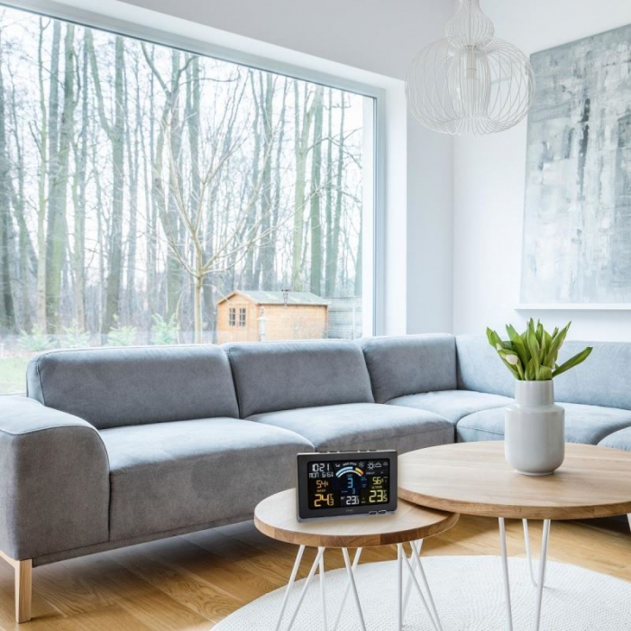 Statie meteo digitala Spring Breeze cu senzor extern wireless de temperatura, umiditate, viteza vant TFA 35.1140.01 [4]