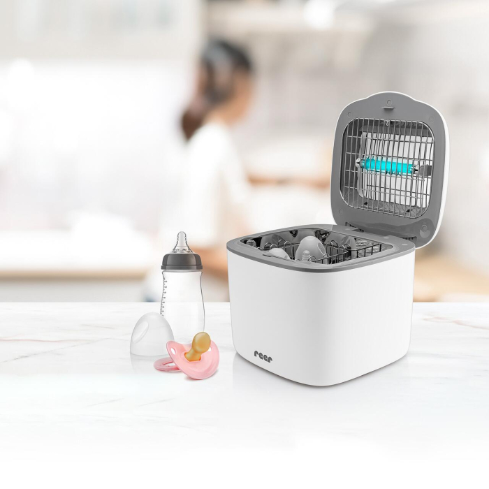 Sterilizator UV pentru biberoane, cu functie de uscare, pana la 12 biberoane, Reer 36120 [8]