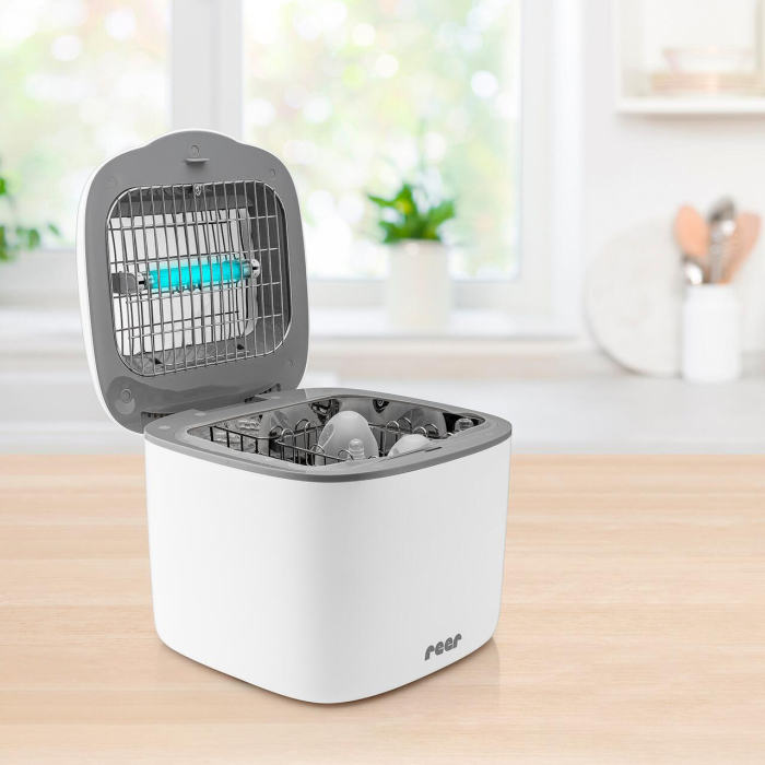 Sterilizator UV pentru biberoane, cu functie de uscare, pana la 12 biberoane, Reer 36120 [6]