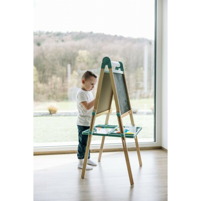 Tablita magnetica, Free2Play, 2 in 1, cu litere si cifre , din lemn, Conform cu standardul european de securitate EN71/123, 3 ani+, Multicolor [5]