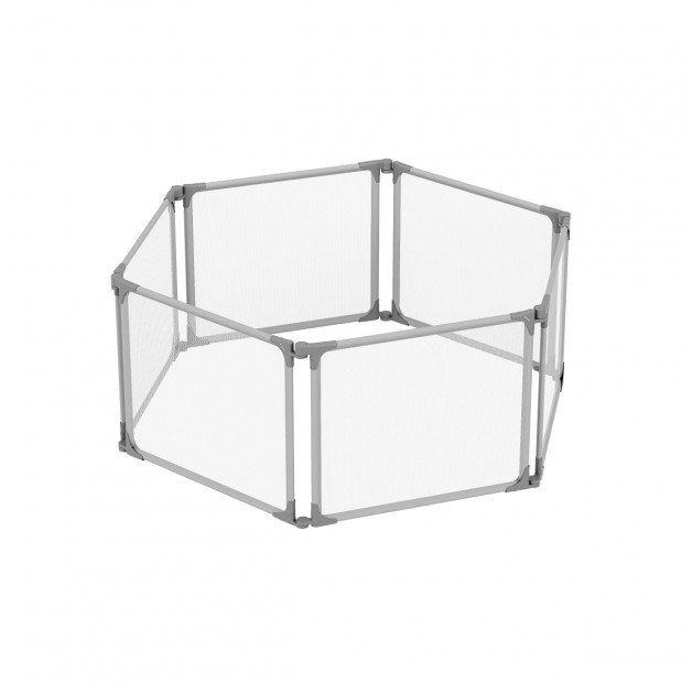 Tarc de joaca bebelusi hexagonal, pliabil si ajustabil Cozy 70 configurabil [4]