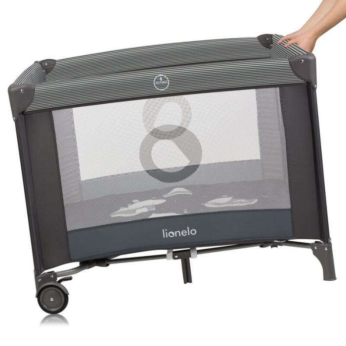 Tarc de joaca copii Lionelo Bonnie pana la 15 kg 100 x 100 cm [4]