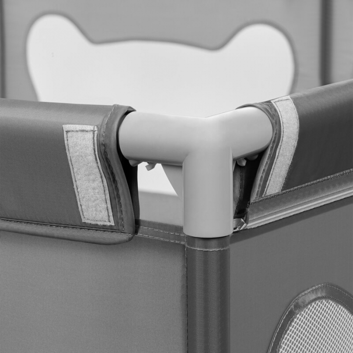 Tarc de joaca copii Lionelo Willow XL 180 x 200 cm Gri [8]