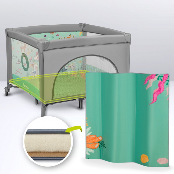 Tarc de joaca Lionelo Mille 100x100 cm Verde [23]