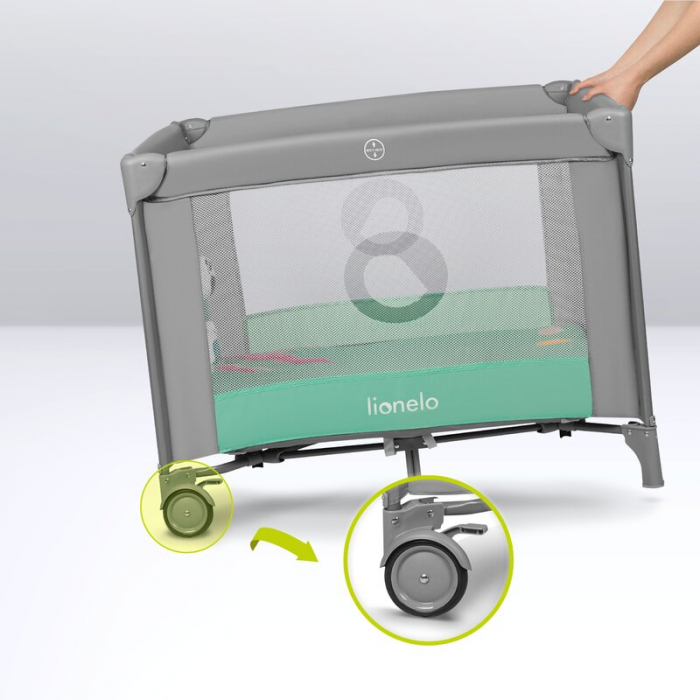 Tarc de joaca Lionelo Mille 100x100 cm Verde [27]