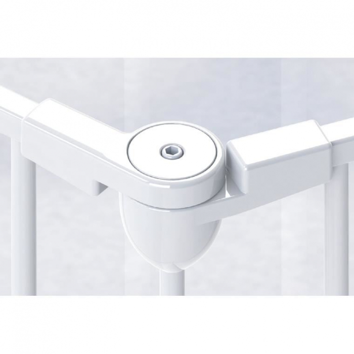 Tarc de siguranta modular cu 3 panouri, metal alb, Noma N94054 [7]