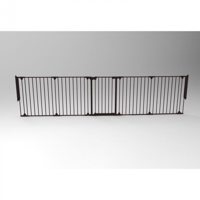 Tarc de siguranta modular cu 5 panouri, metal negru, Noma N94238 [5]