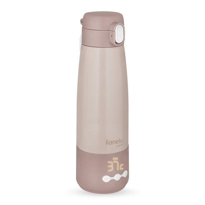 Termos inteligent cu incalzire, Lionelo, ThermUp Bottle, Incalzeste in 3.5 min, Mentine temperatura pana la 20 h, Constructie vidata cu 5 straturi, Capacitate 350 ml, USB-C, 5 setari de temperatura: 3 [5]