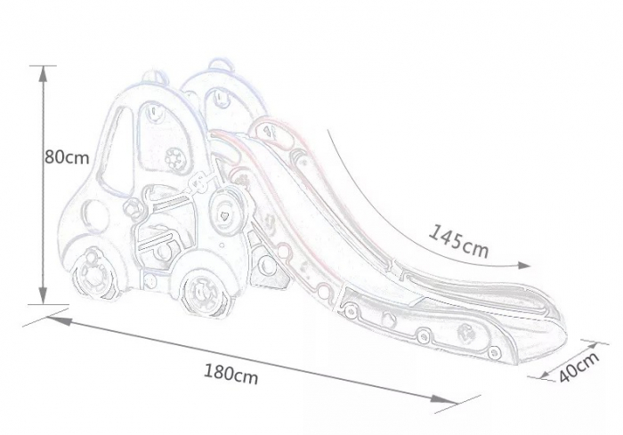 Tobogan MyKids masina cu cos de baschet OM002 Roz [4]