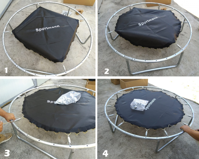 Trambulina si Plasa de Siguranta Sportmann 244 cm [3]