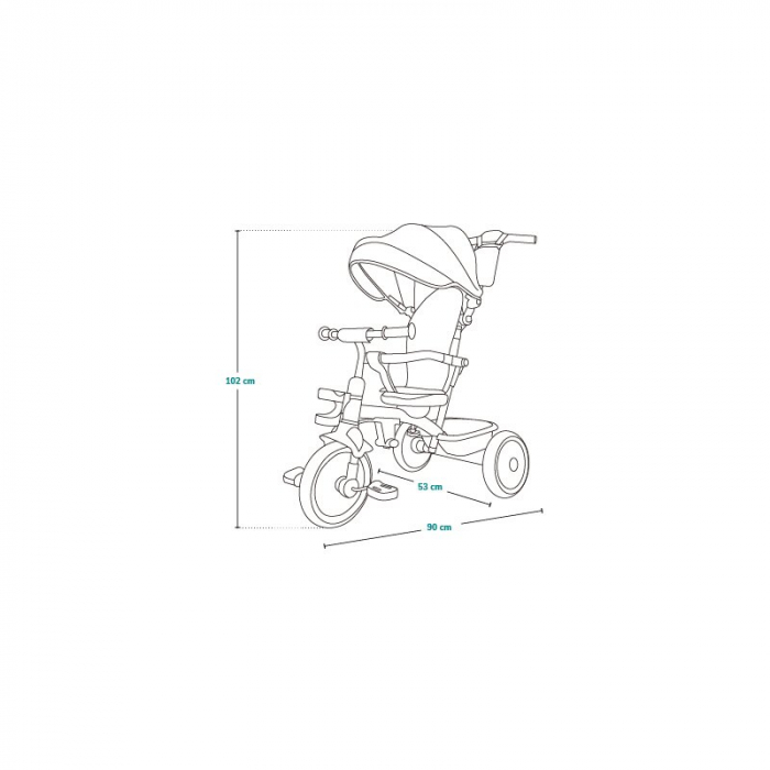 Tricicleta copii Lionelo Berry 2 in 1 360 grade [38]