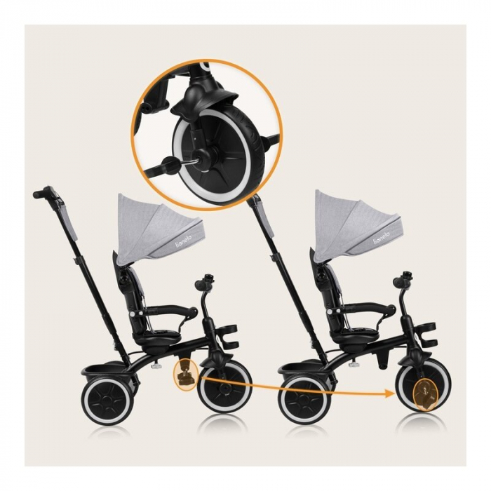 Tricicleta copii Lionelo Berry 2 in 1 360 grade [30]