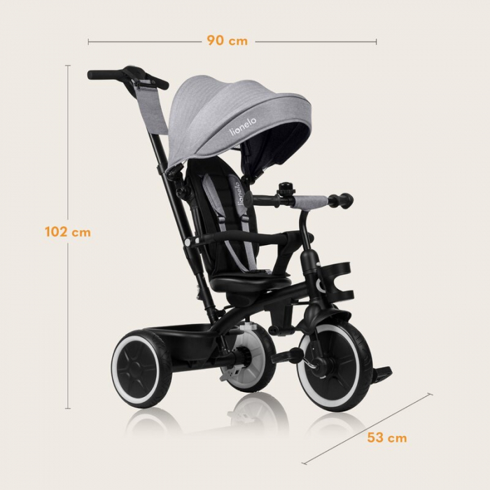 Tricicleta copii Lionelo Berry 2 in 1 360 grade [24]