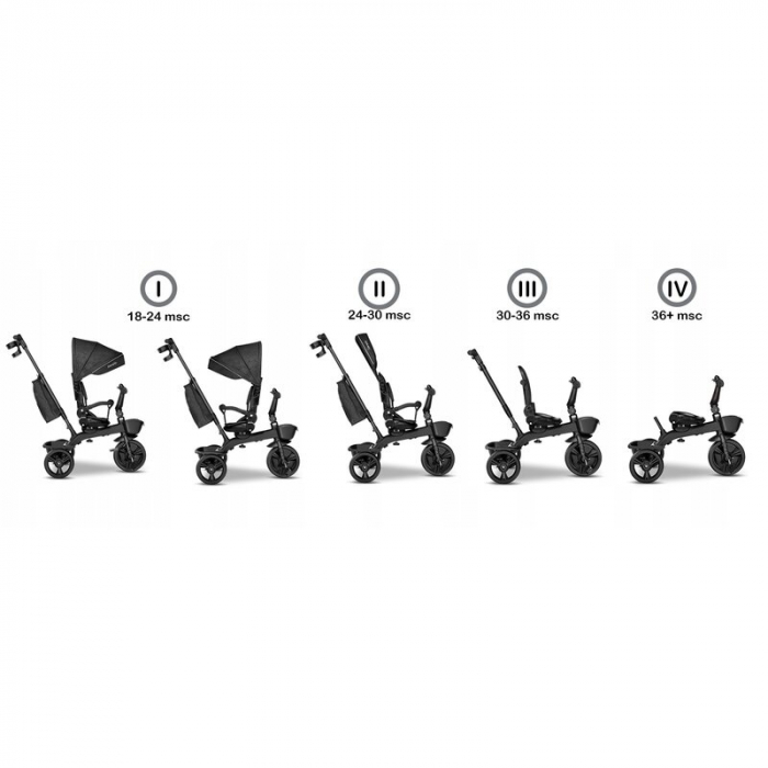 Tricicleta multifunctionala cu sezut reversibil, Kori - Lionelo [3]