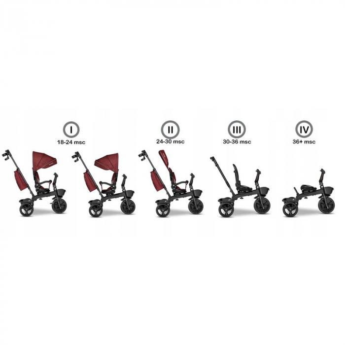 Tricicleta multifunctionala cu sezut reversibil, Kori - Lionelo [4]