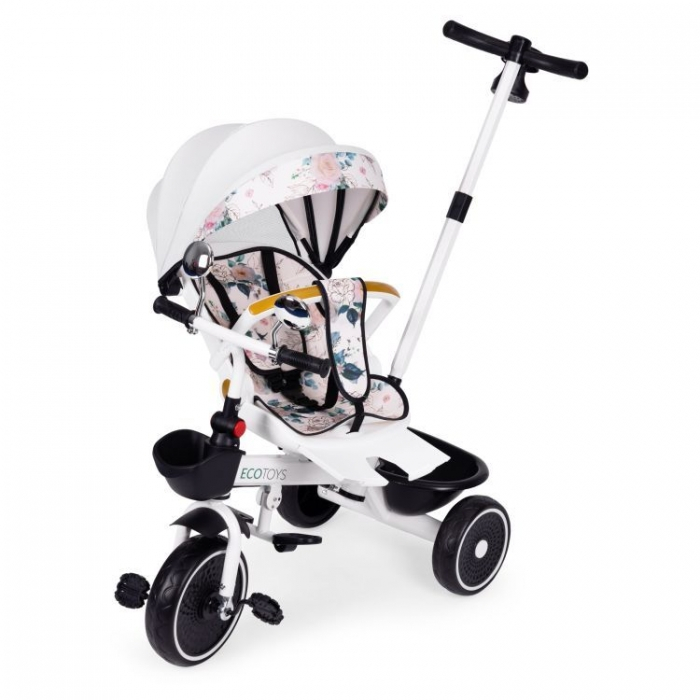 Tricicleta pentru copii, scaun rotativ 360°, roti din spuma EVA, Ecotoys WQL-186 [7]