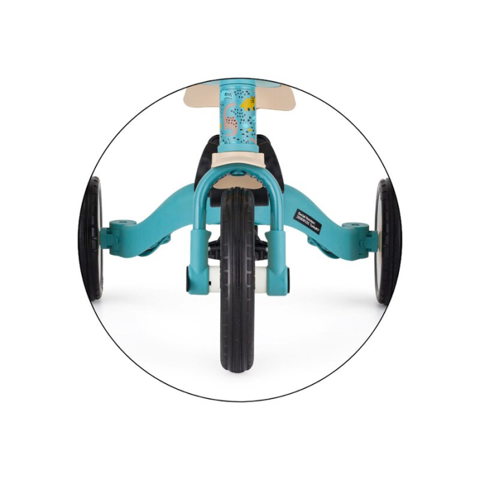 Tricicleta, Petite&Mars, Turbo, Editie limitata, 5 in 1, Multifunctionala, Vehicul de impins, Bicicleta cu/fara pedale, Cu maner de ghidaj, Detasabil, Roti din cauciuc, Pana la 25 kg, 1.5-5 ani, Dino [16]