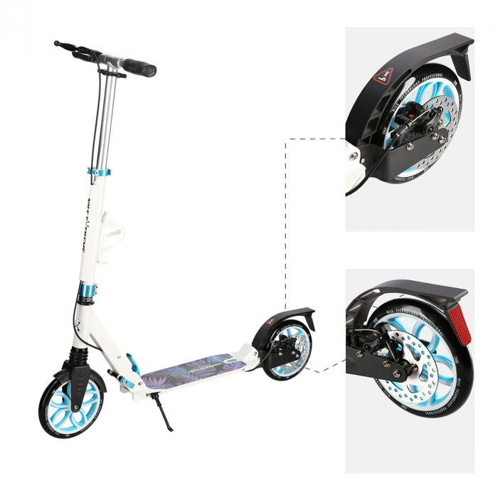 Trotineta Nils Extreme HM2040T, 200 mm, Alb [18]