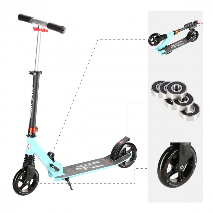 Trotineta Nils Extreme HM2160, 145 mm, Albastru/Negru [13]