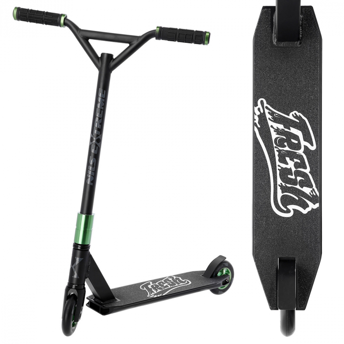Trotineta Nils Extreme HS115 110 mm, negru/verde [2]