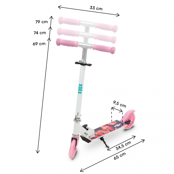 Trotineta pliabila 120mm WXM SKIPO - Floral [9]