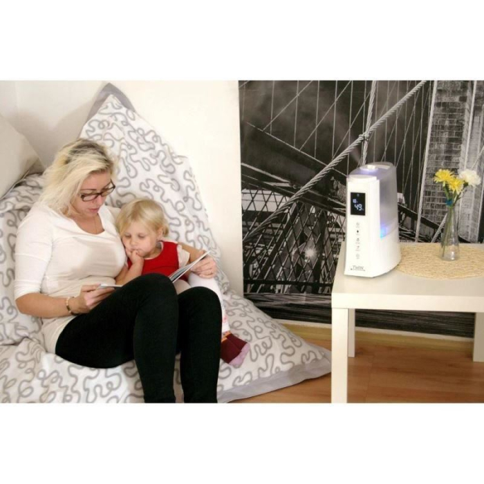 Umidificator cu ionizare si difuzor arome TWIN alb, Airbi BI3222 [13]