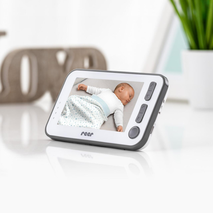 Video monitor digital pentru bebelusi cu camera rotativa si urmarire inteligenta a miscarii, REER BabyCam XL 80440 [15]