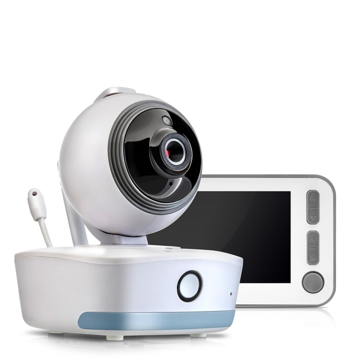 Video monitor digital pentru bebelusi cu camera rotativa si urmarire inteligenta a miscarii, REER BabyCam XL 80440 [18]