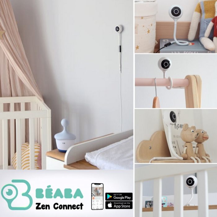 Video Monitor Digital + Wi-Fi Beaba ZEN Connect Pearl Grey [6]