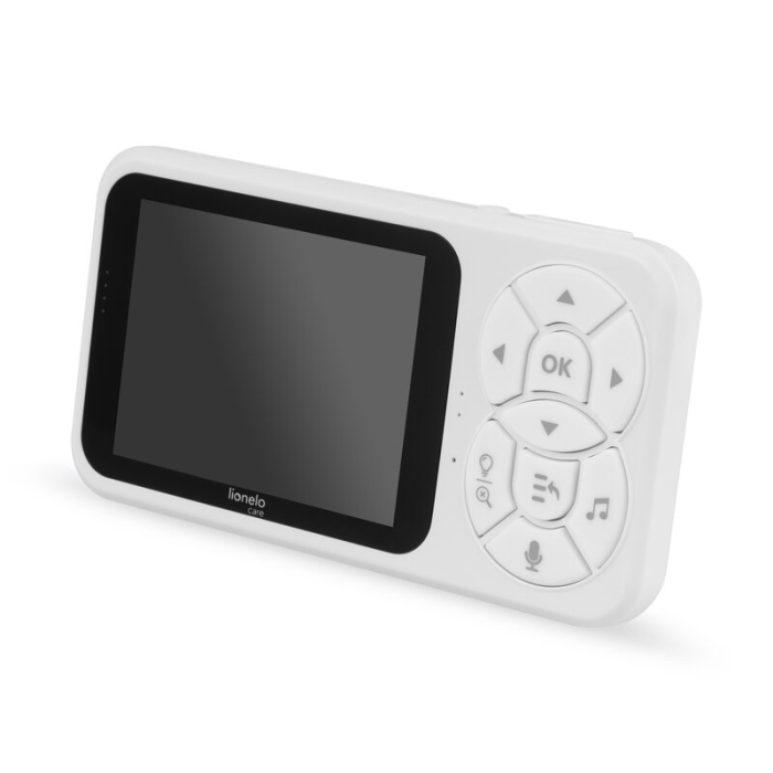 Video monitor, Lionelo, Babyline 3.4, Ecran LCD de 3.5 inch, Raza de actiune pana la 300 m, Conectare 4 camere, Autonomie 8 h, Lampa RGB incorporata, Cantece de leagan, Zoom 4X, Mod nocturn, Alb [17]