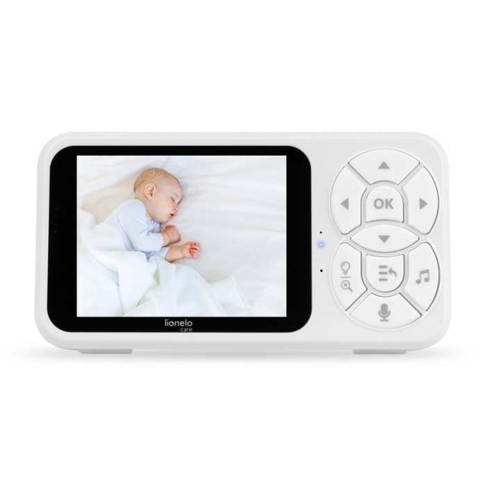 Video monitor, Lionelo, Babyline 3.4, Ecran LCD de 3.5 inch, Raza de actiune pana la 300 m, Conectare 4 camere, Autonomie 8 h, Lampa RGB incorporata, Cantece de leagan, Zoom 4X, Mod nocturn, Alb [18]