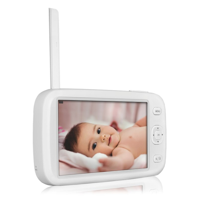 Video monitor, Lionelo, Babyline 9.1, Conexiune prin aplicatia Lionelo Smart, Pana la 8h de functionare, Comunicare bidirectionala, cu senzor de miscare si sunete, Alb [14]