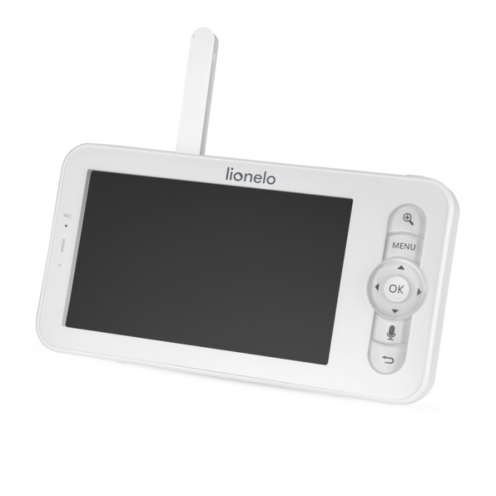 Video monitor, Lionelo, Babyline 9.2. AI, 5 inch, Camera Full HD, Zoom digital 4x, Aplicatie, Tehnologia AI cu detectare a miscarii, Recunoasterea motivului plansului, Melodii, Zgomote albe, Mod noctu [21]