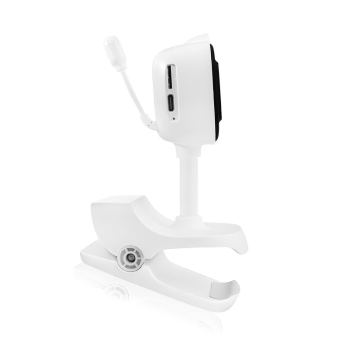 Video monitor, Lionelo, Babyline Go, Cu aplicatia dedicata Lionelo Smart, Mod de noapte 8m, Cu functie de iluminare, Pana la 5h functionare wireless, Comunicare bidirectionala, Rotatie 180 grade, Alb [10]