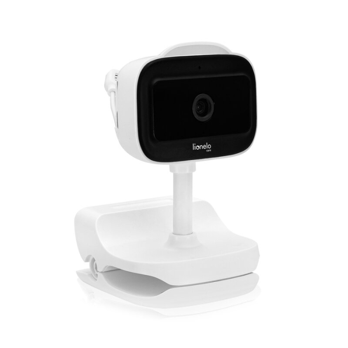 Video monitor, Lionelo, Babyline Go, Cu aplicatia dedicata Lionelo Smart, Mod de noapte 8m, Cu functie de iluminare, Pana la 5h functionare wireless, Comunicare bidirectionala, Rotatie 180 grade, Alb [5]