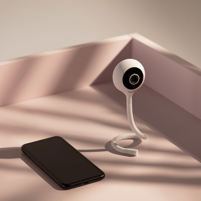 Video monitor Lionelo Babyline Smart cu aplicatie Smart Life cablu USB conexiune Wifi comunicare bidirectionala Senzor de temperatura Negru [22]