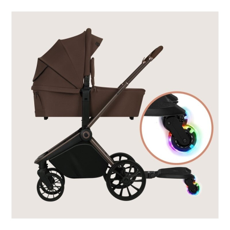 Adaptor universal carucior pentru al doilea copil, Lionelo, Buggy Board, 2 in 1, Sustine 25 kg, Negru [19]