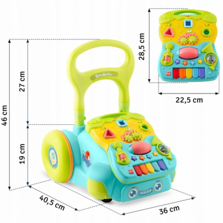 Antemergator 2 in 1 cu diverse activitati si muzica Ricokids RK-744 [7]